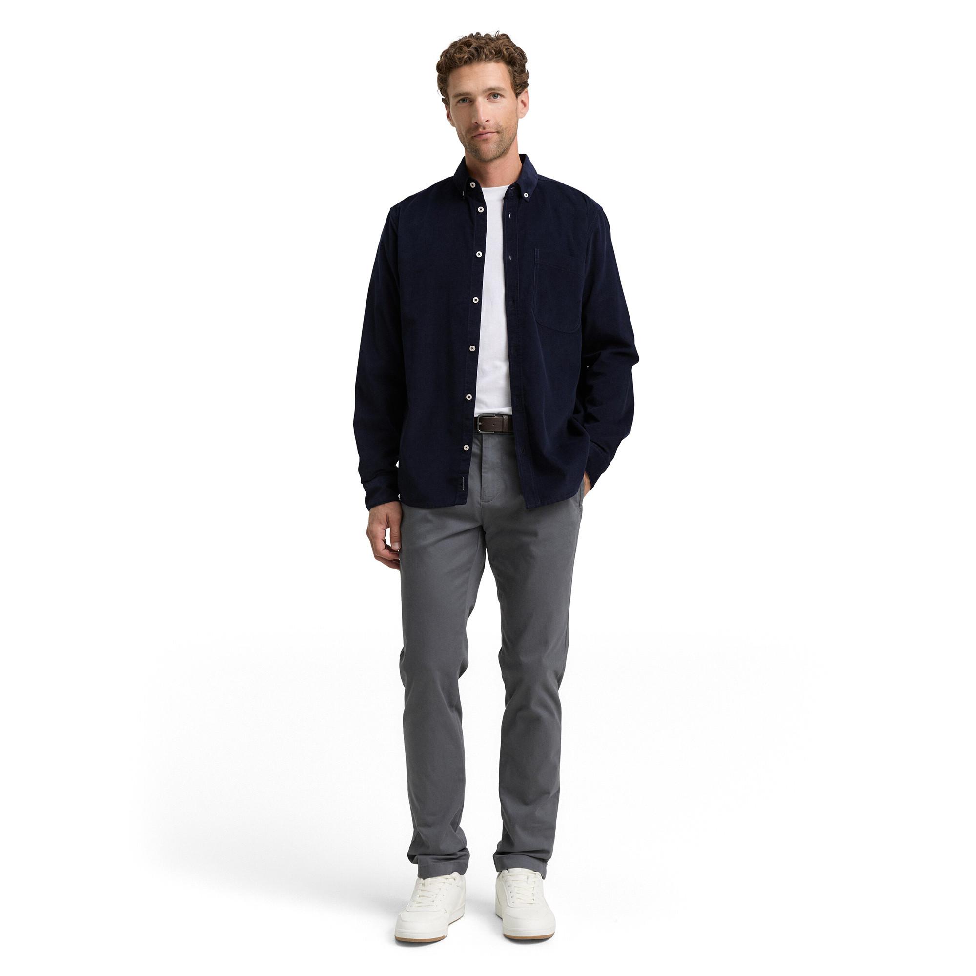 TOM TAILOR Chemise en velours côtelé à manches longues  