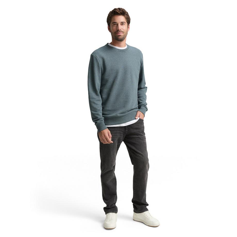 TOM TAILOR Meliert Rundhals Pullover  