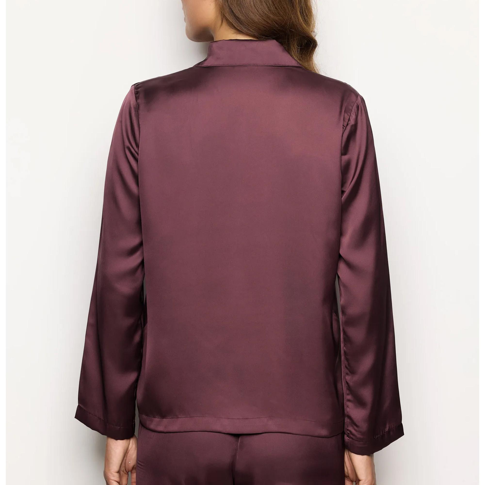 Yamamay Satin Langarm Knopfleiste Jacke  