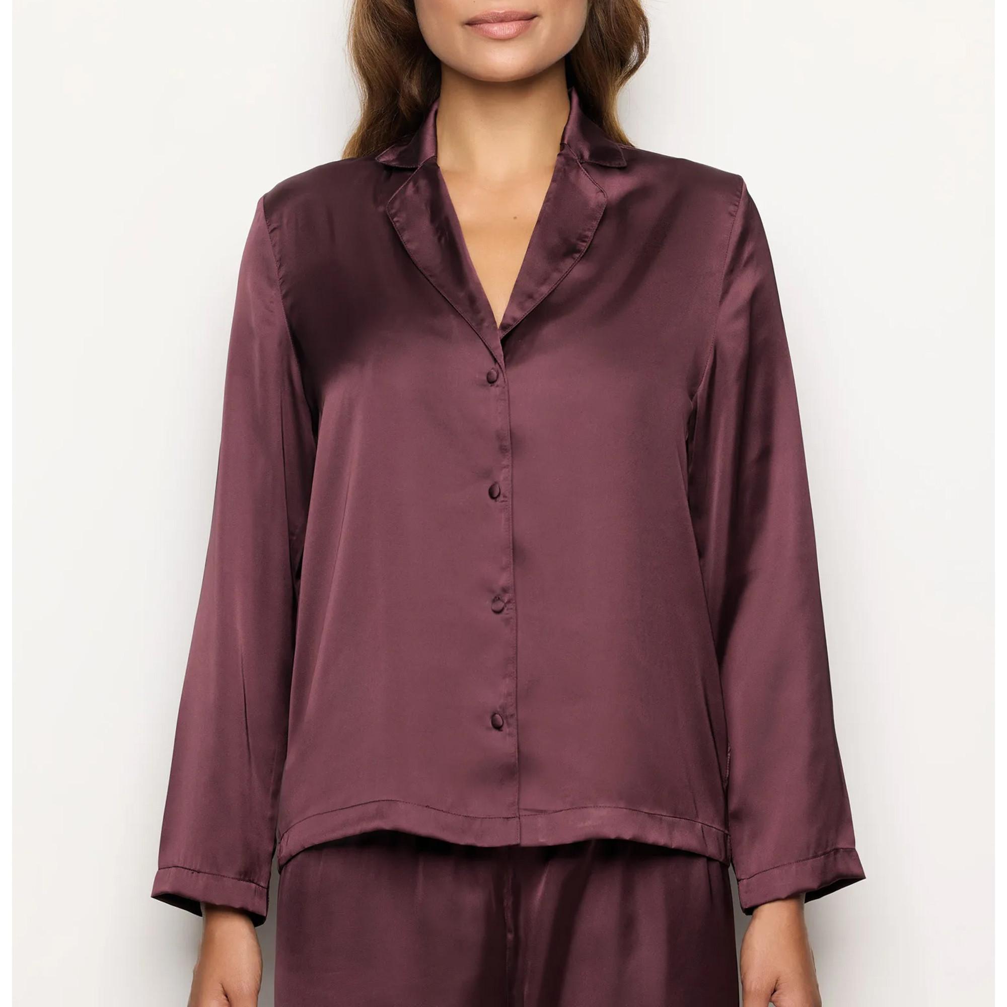 Yamamay Satin Langarm Knopfleiste Jacke  