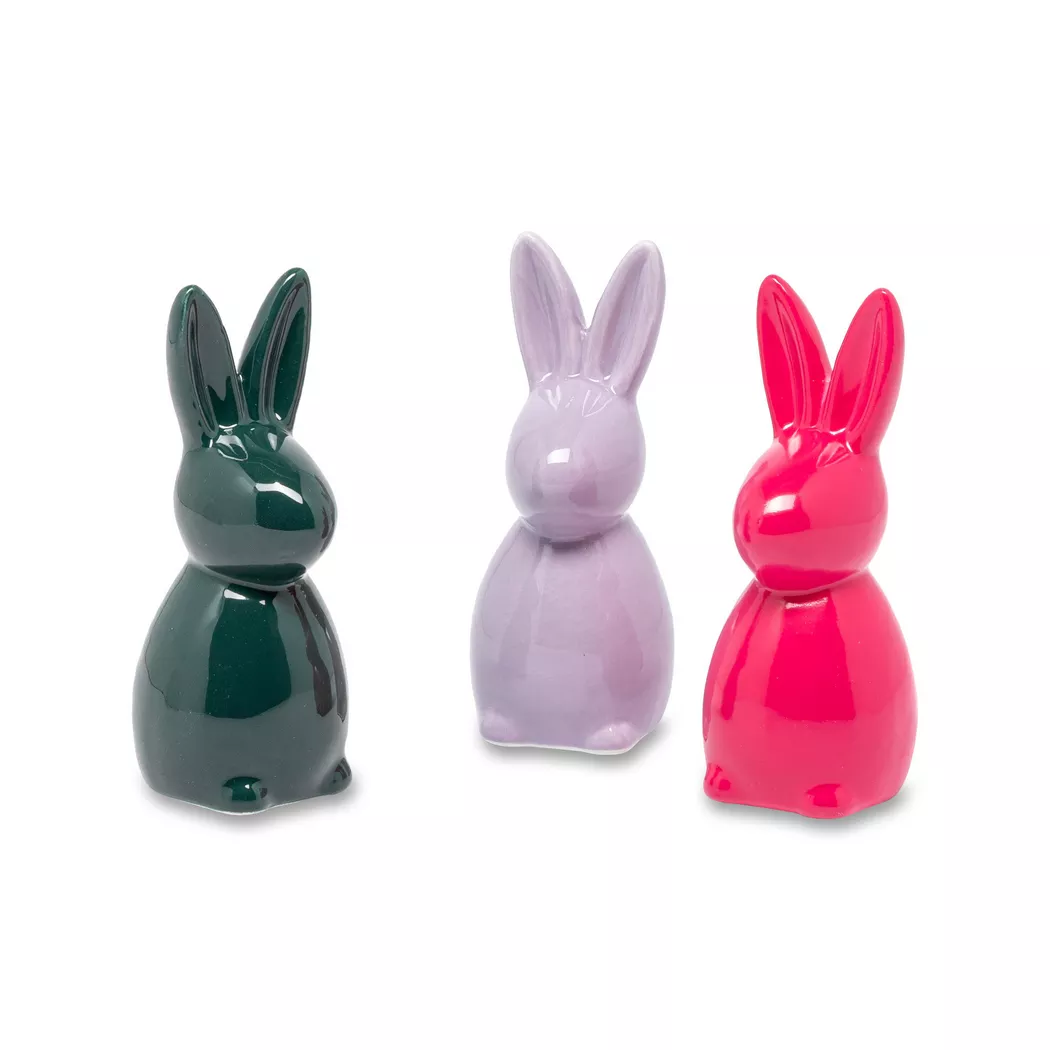 Manor - Deko Osterhase, 12cm, Multicolor