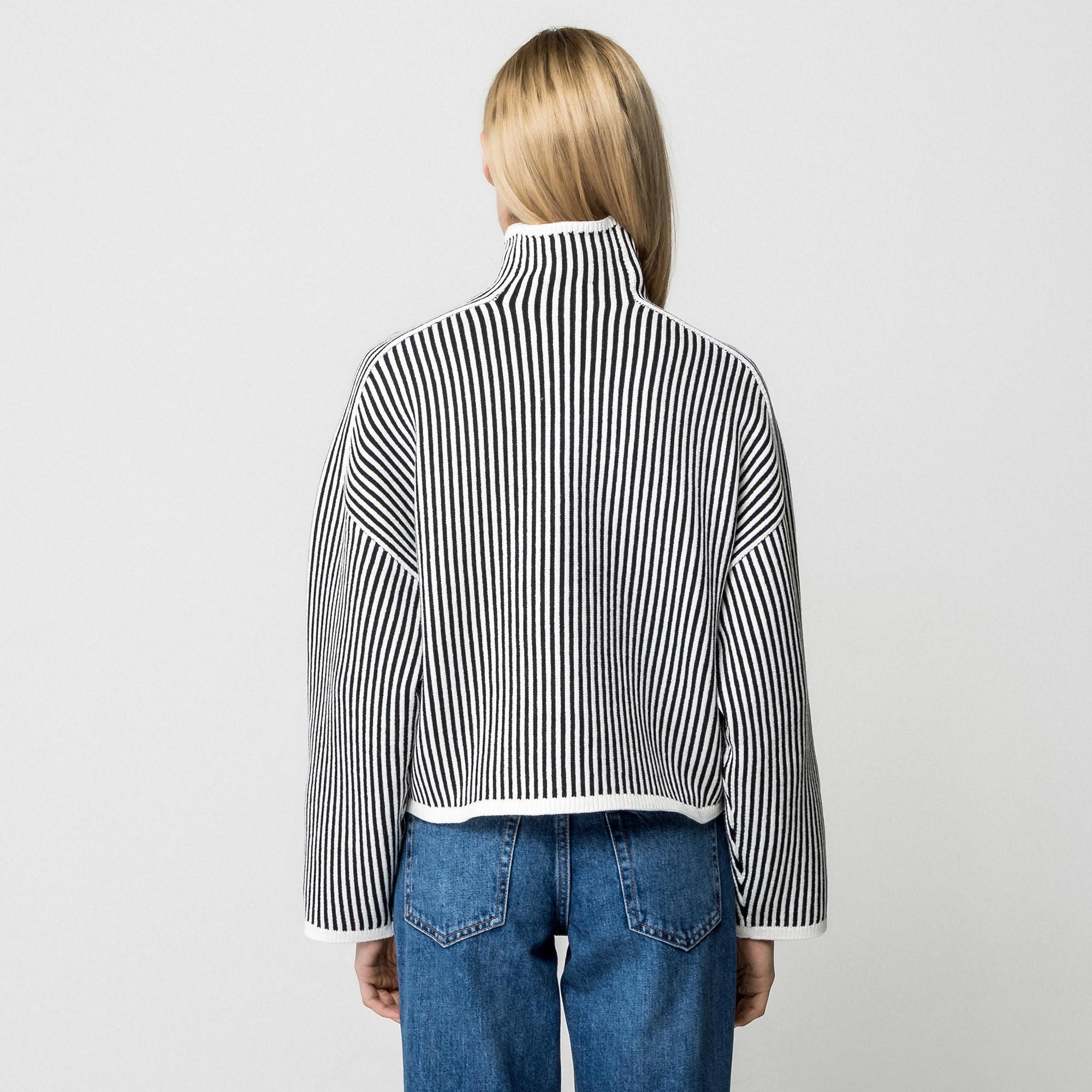 EDITED Pull à col roulé rayé  
