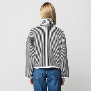 EDITED Pull à col roulé rayé  