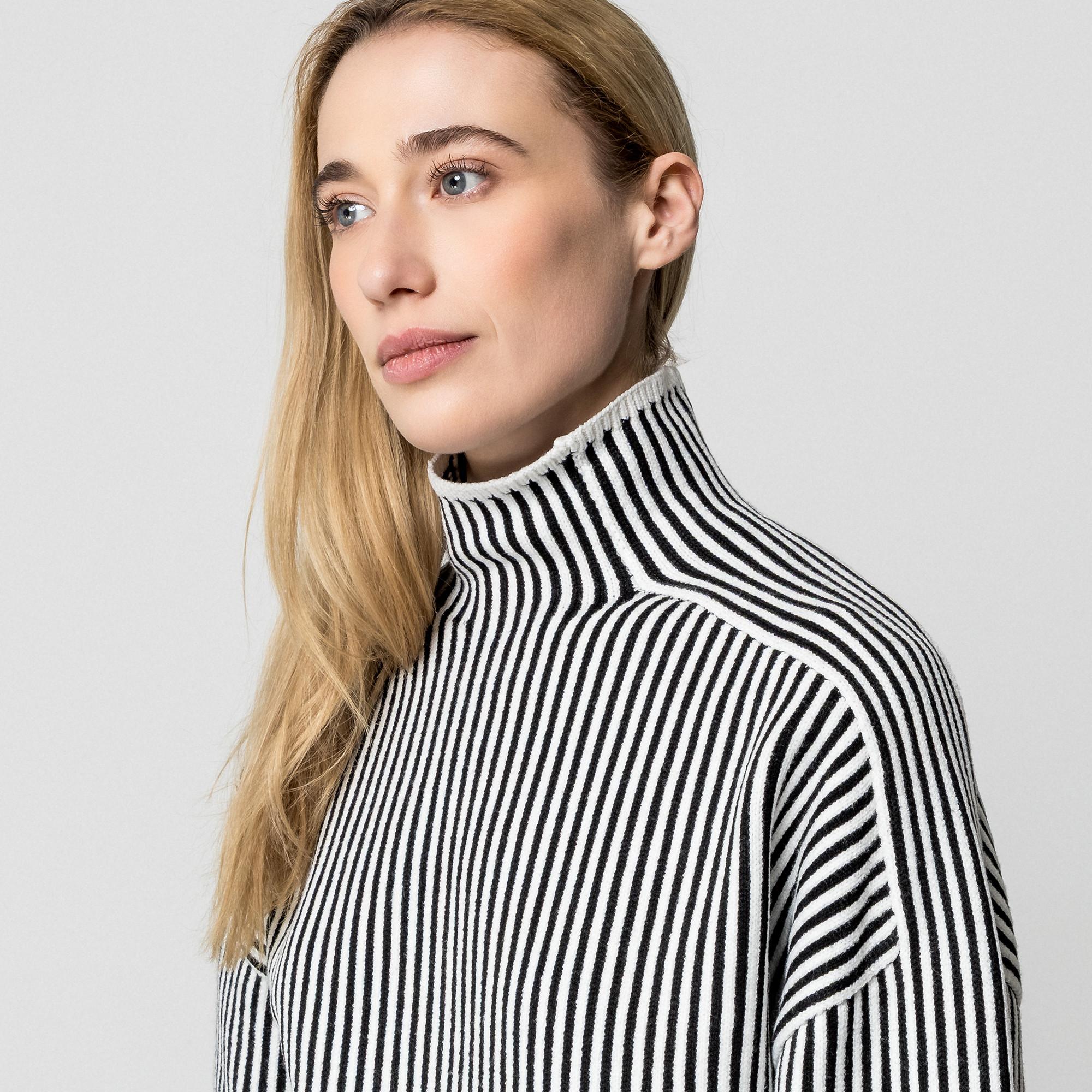 EDITED Pull à col roulé rayé  