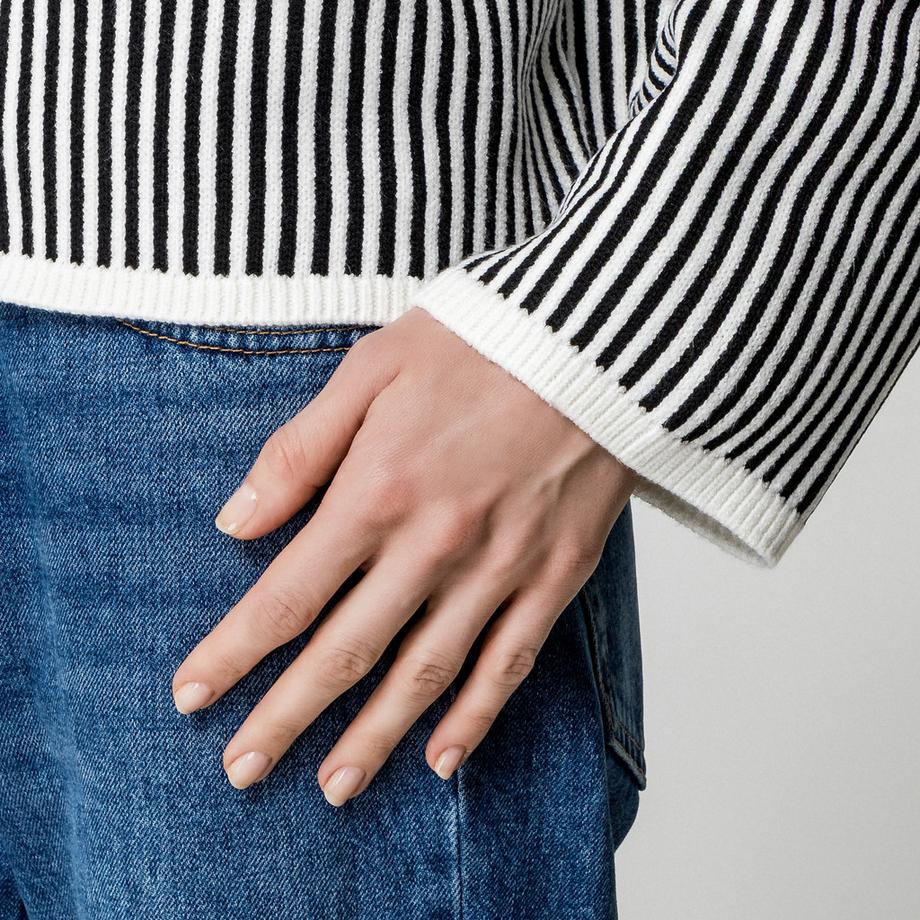 EDITED Maglione a collo alto a righe  