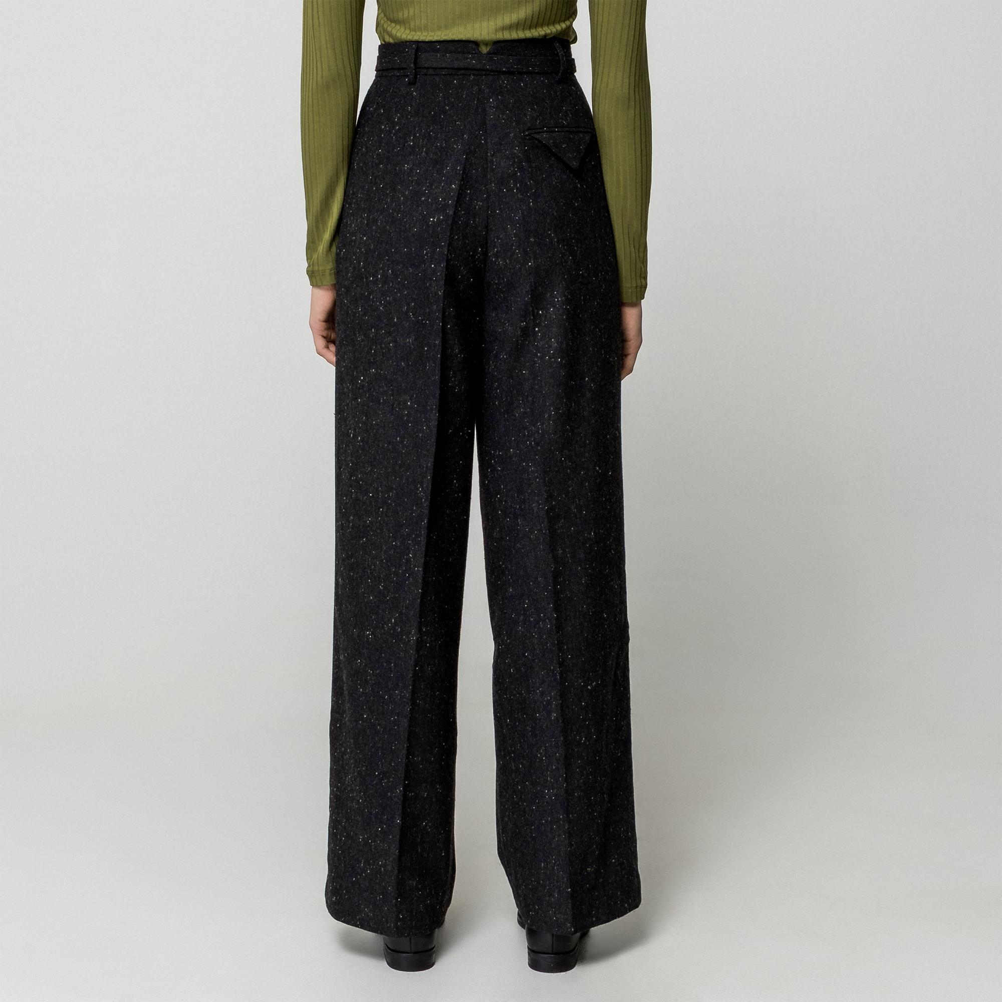 EDITED Pantalon Large Taille Haute  