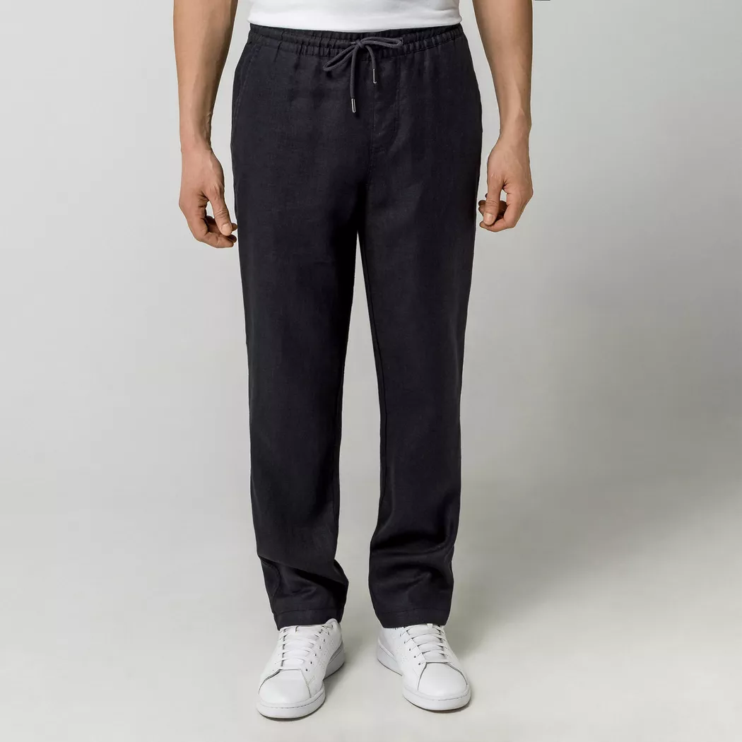 Manor Man - Hose mit Gummizug, für Herren, Black, Größe S