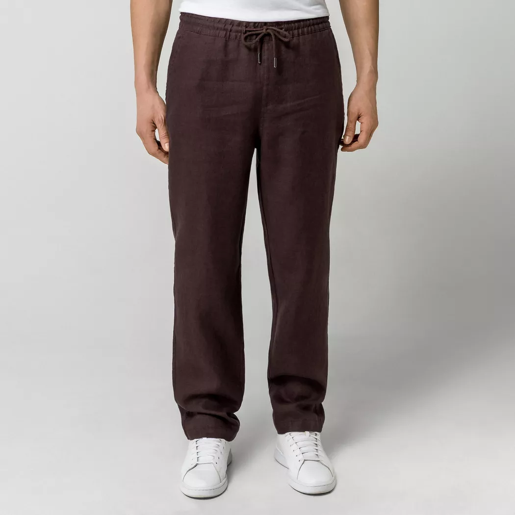 Manor Man - Hose mit Gummizug, für Herren, Braun, Größe M