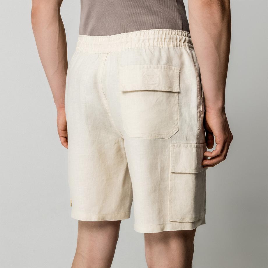 Manor Man Short en Lin  
