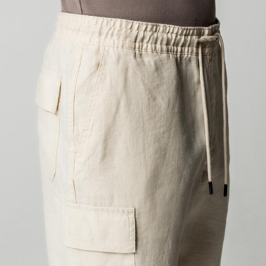 Manor Man Short en Lin  