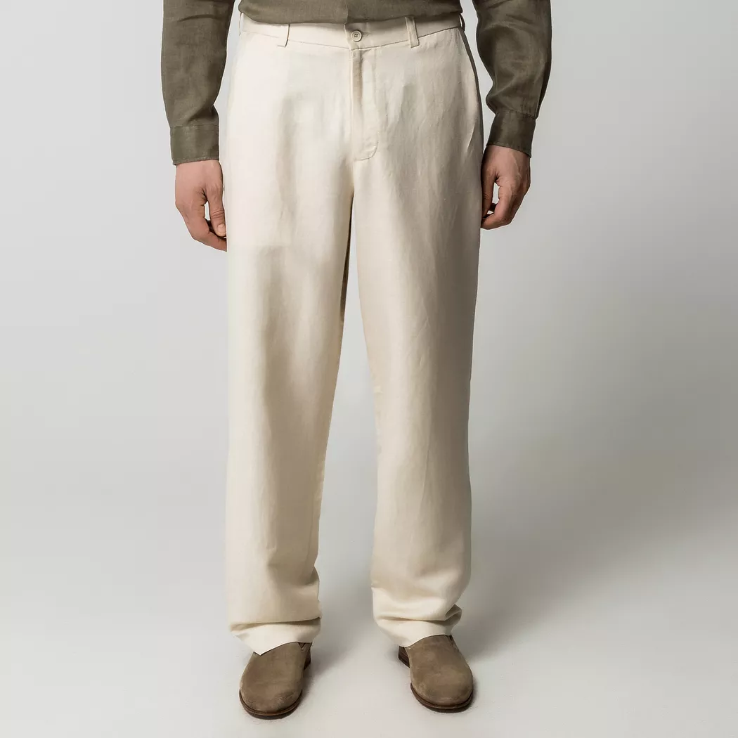 Manor Man - Chinohose, Slim Fit, für Herren, Beige, Größe L