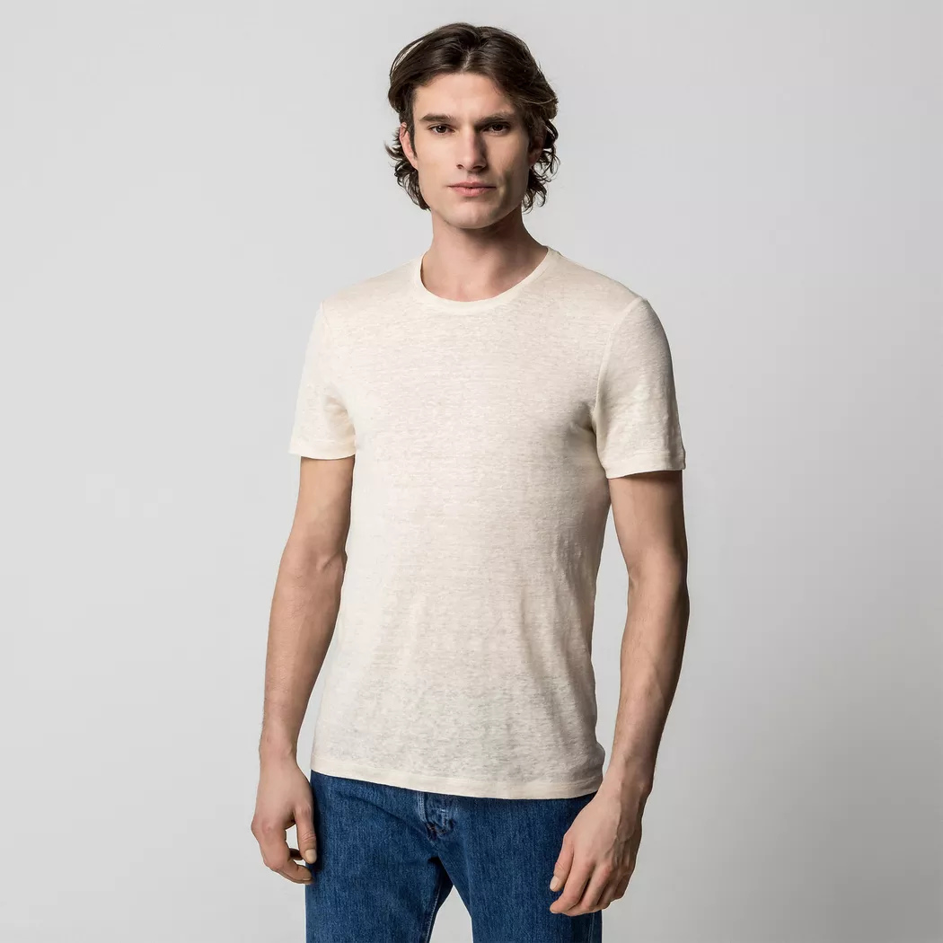 Manor Man - T-Shirt, für Herren, Beige, Größe L