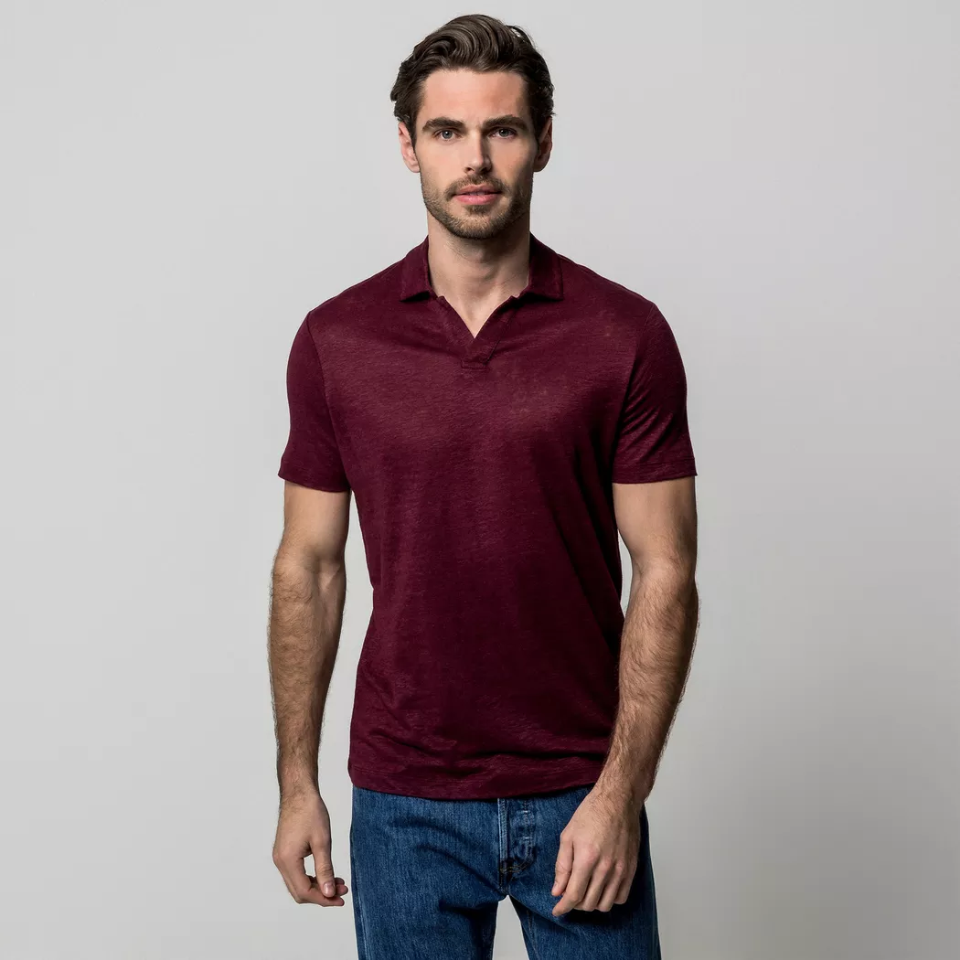 Manor Man - Polo Shirt, für Herren, Bordeaux, Größe XXL
