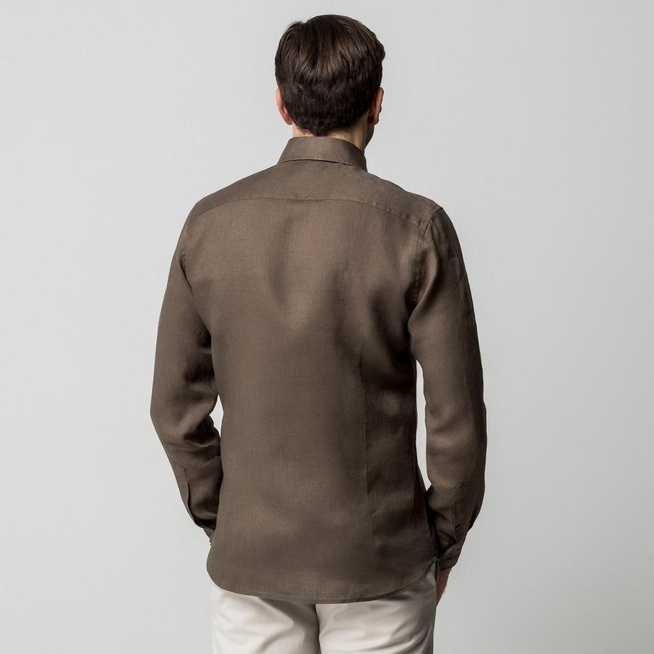 Manor Man Chemise Manches Longues Regular Fit Col Kent  