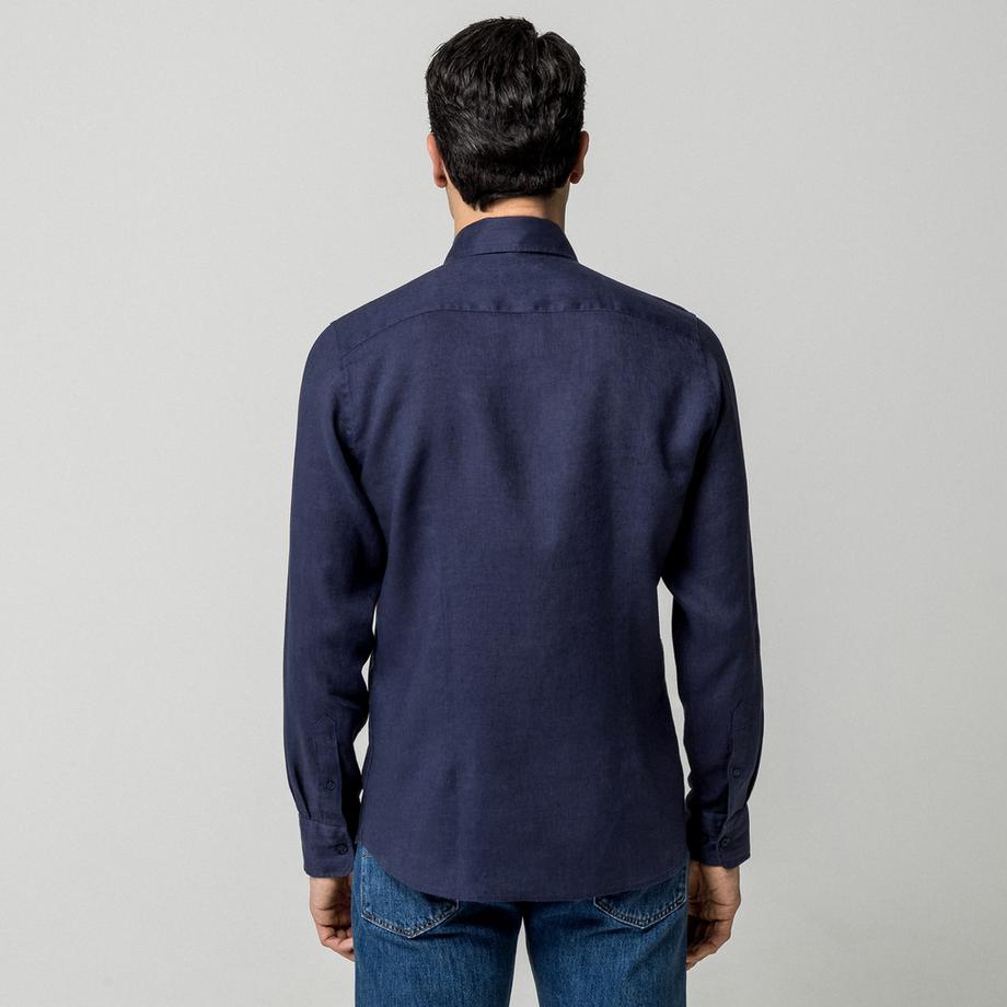 Manor Man Chemise Manches Longues Regular Fit Col Kent  