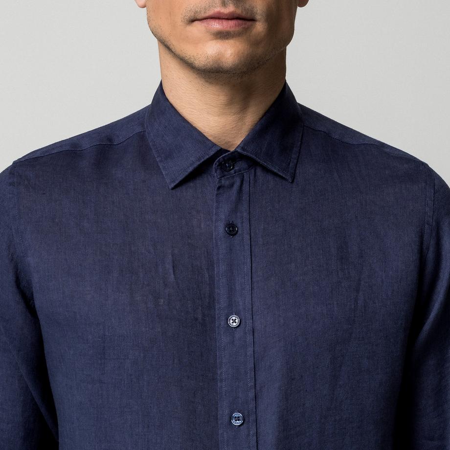 Manor Man Chemise Manches Longues Regular Fit Col Kent  