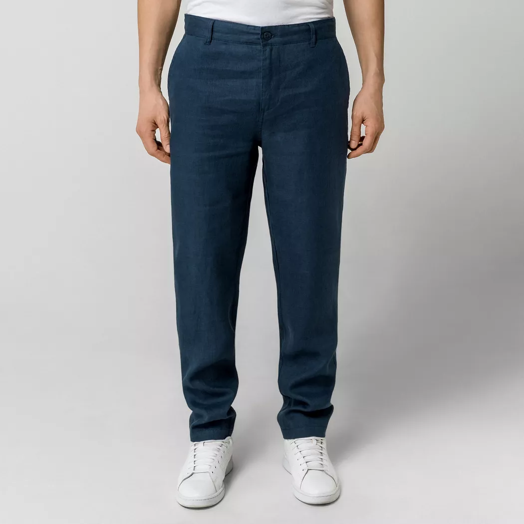 Manor Man - Chinohose, Slim Fit, für Herren, Petroleumblau, Größe L