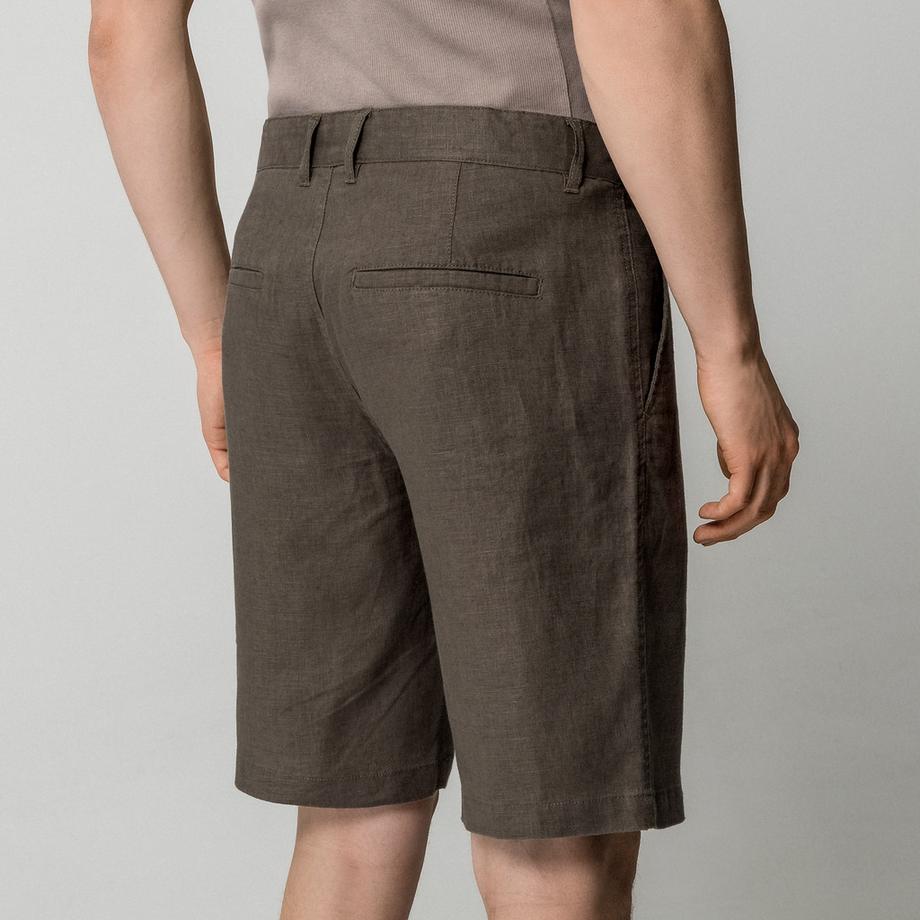 Manor Man Leinen Casual Shorts  