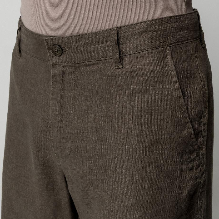 Manor Man Leinen Casual Shorts  