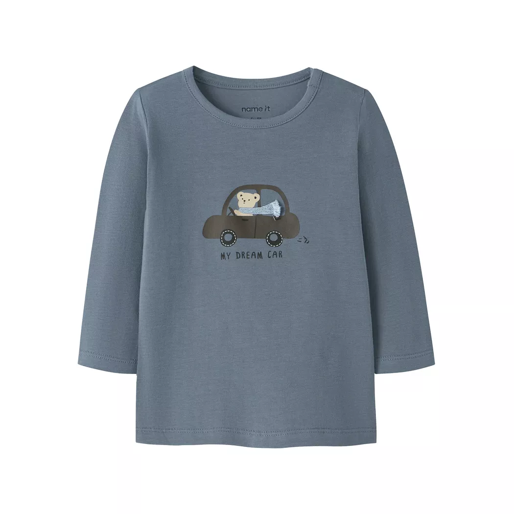 Name It - T-Shirt, 56, Grau-Blau