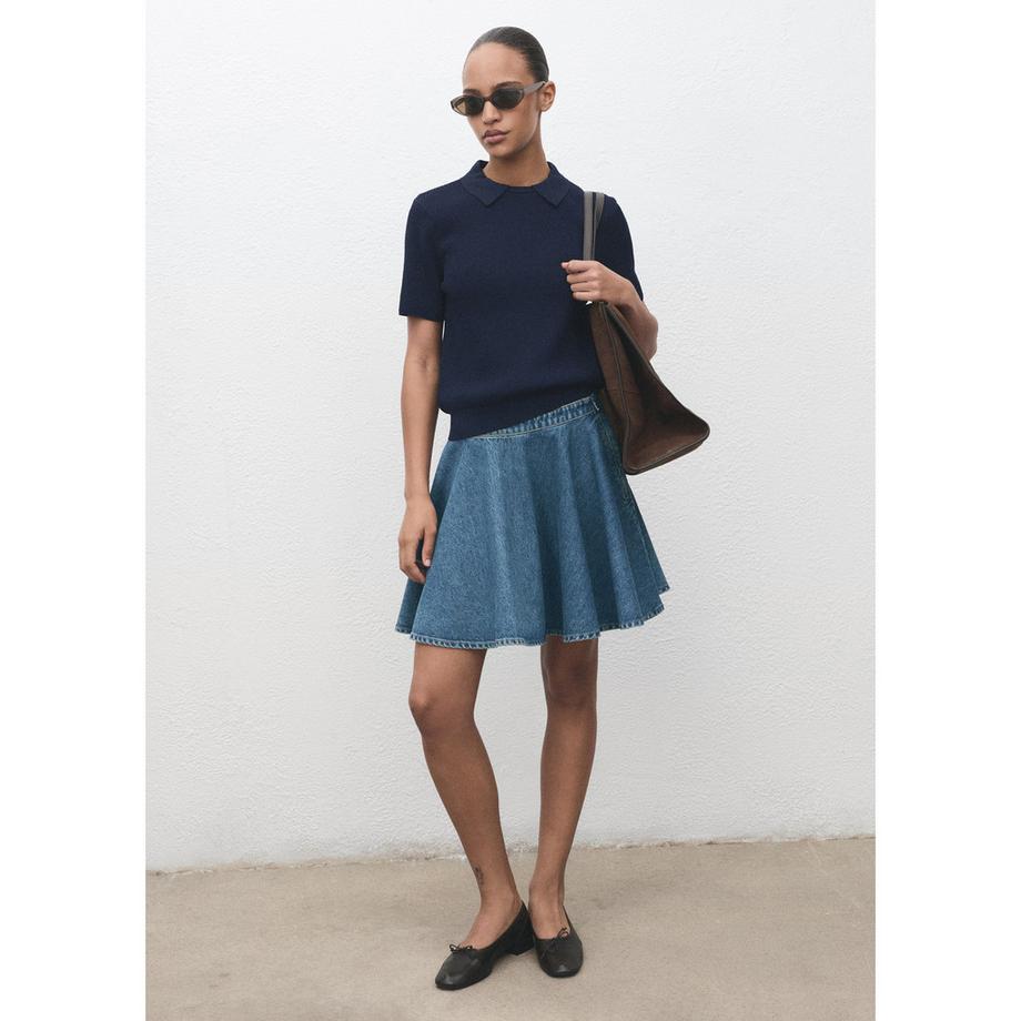 MANGO Danae Gonna Corta in Denim  