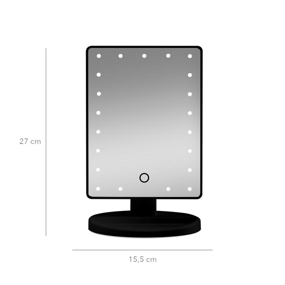Gillian Jones  miroir de maquillage avec 21 lampes LED et fonction tactile 