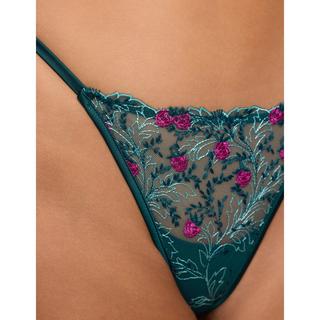 Yamamay Berry Floral Bestickter Low Waist String  