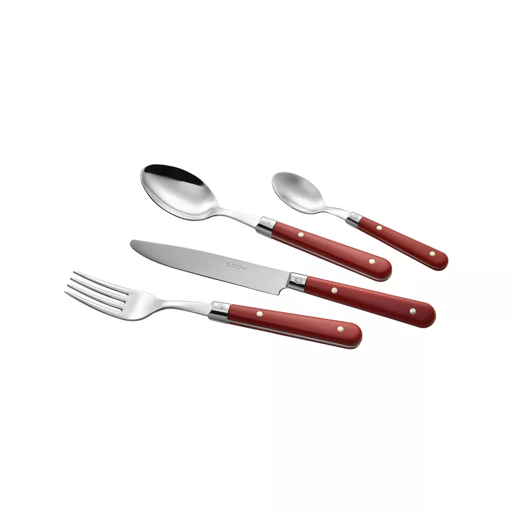 Eme - Besteck-Set, 16-teilig, Set, Rot