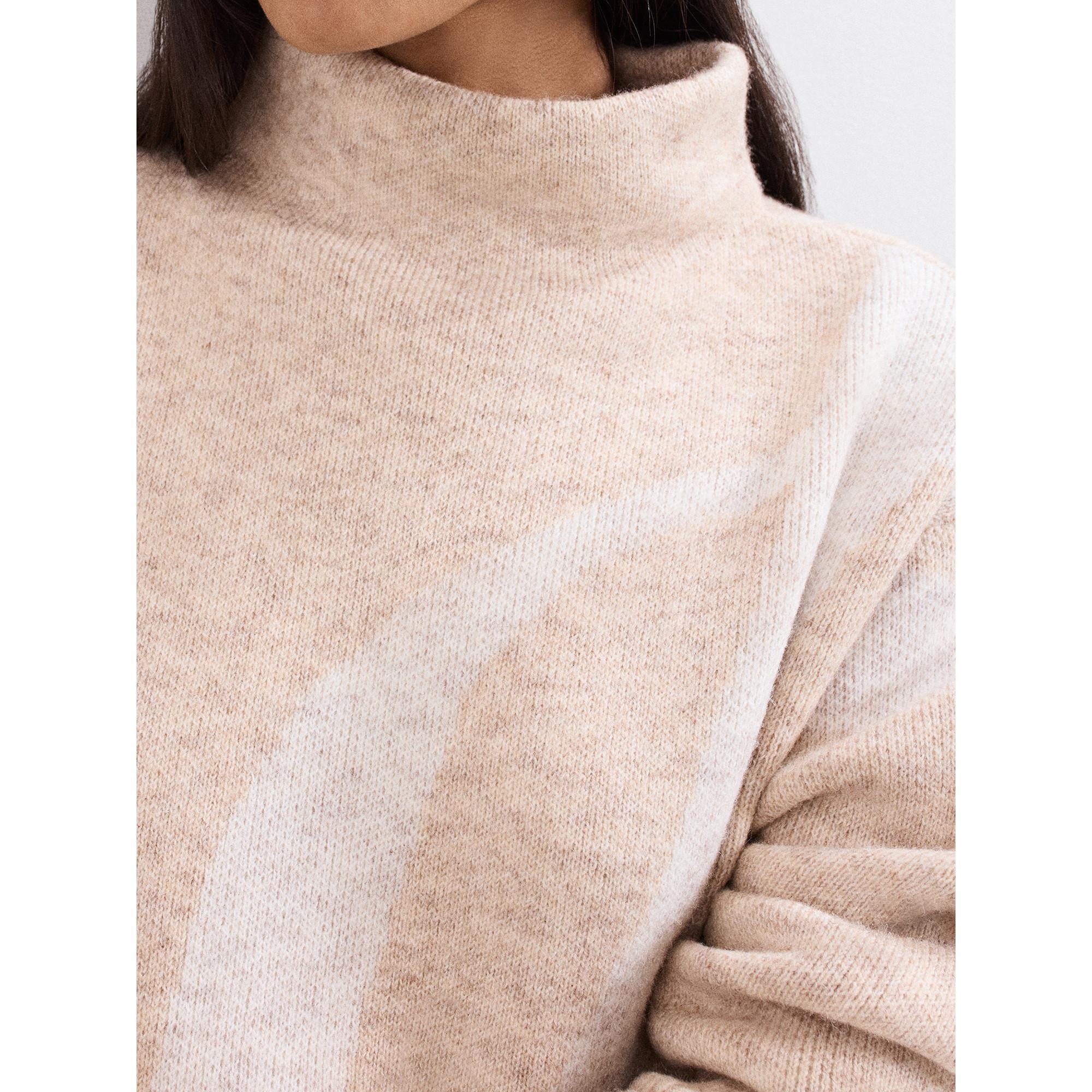 Phase Eight Stephanie Gemusterter Mock Neck Pullover  