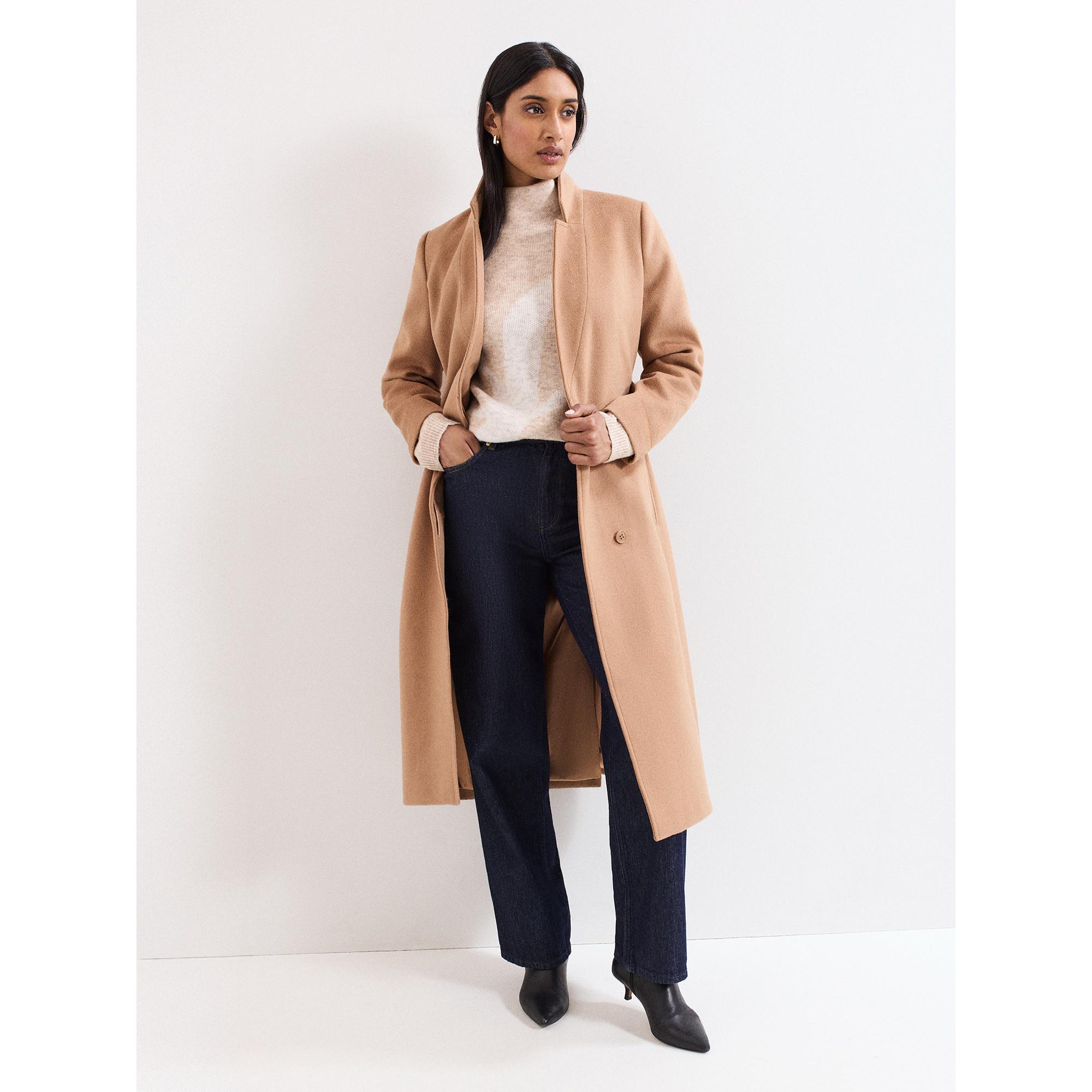 Phase Eight Stephanie Gemusterter Mock Neck Pullover  