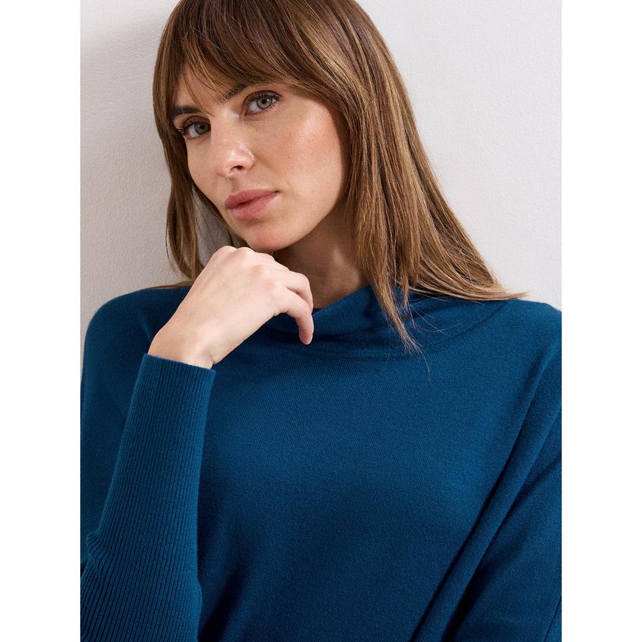 Phase Eight Athena Poncho Tricoté à Franges  