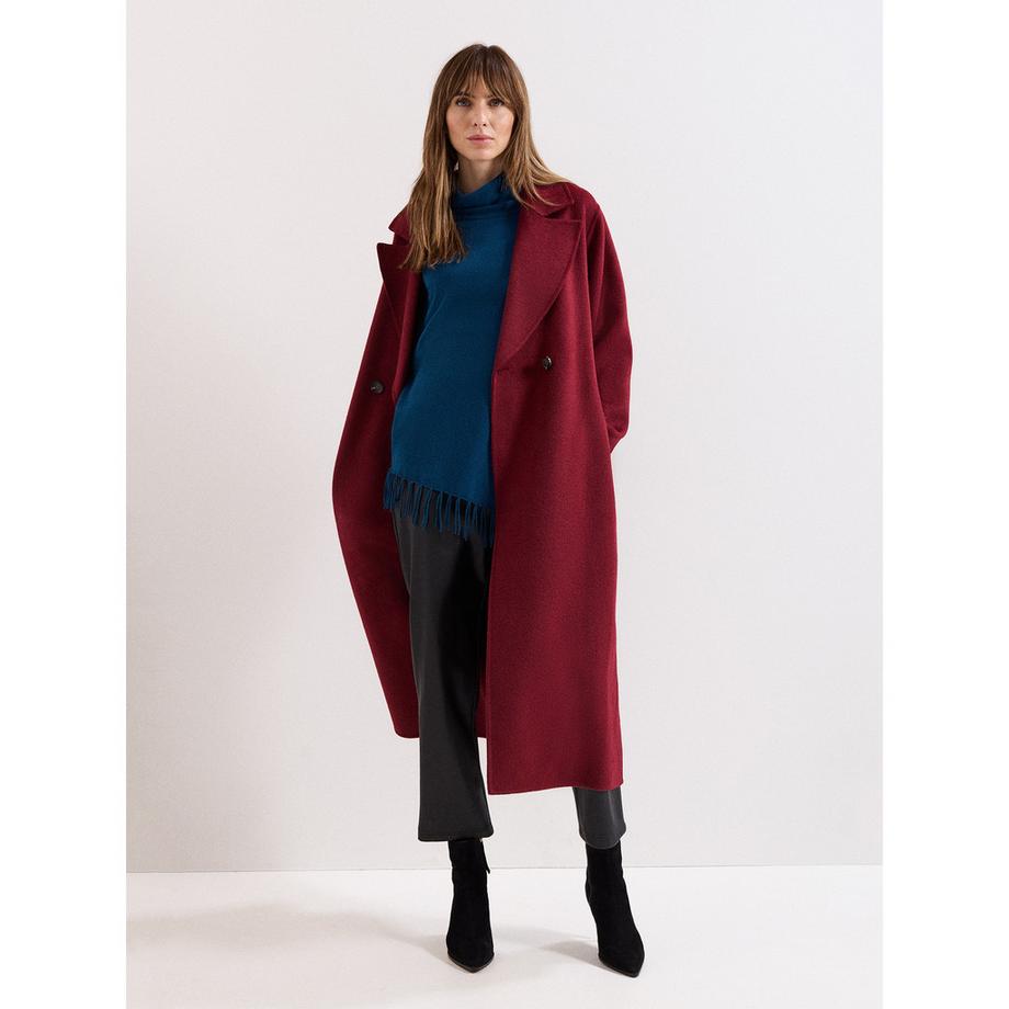 Phase Eight Athena Poncho Tricoté à Franges  