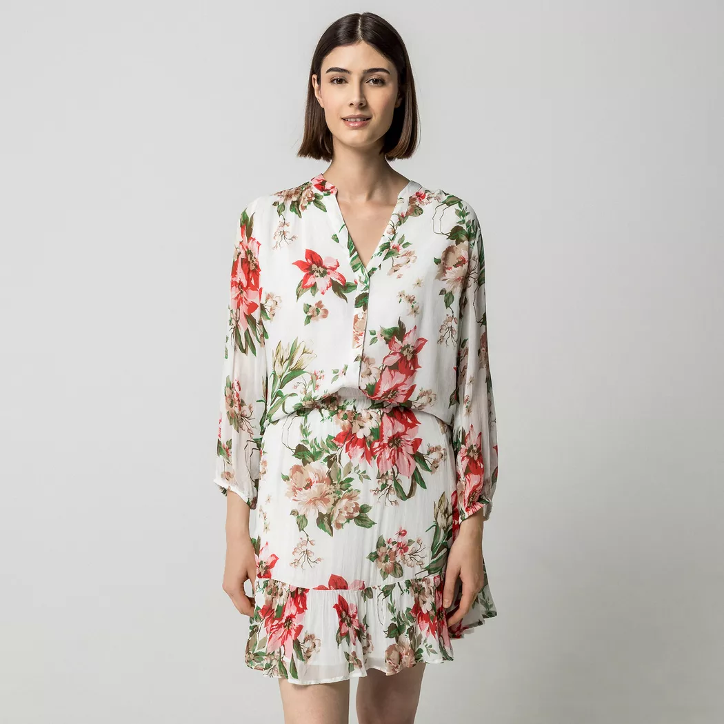 Manor Woman - Bluse, für Damen, Rot Bedruckt, Größe 34