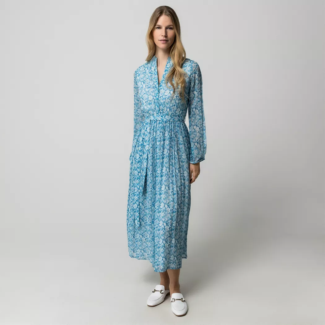 Manor Woman - Freizeitkleid, für Damen, Blau Bedruckt, Größe 34