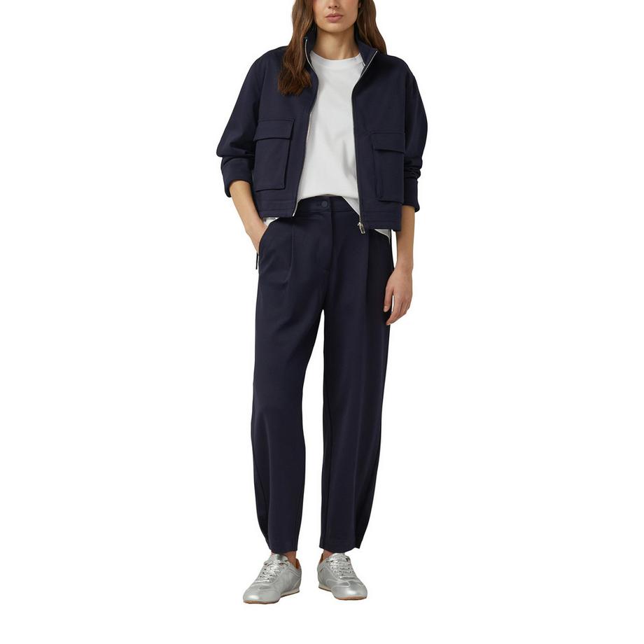 S. Oliver Red Label Plissierte Hose mit schmal zulaufendem Bein  