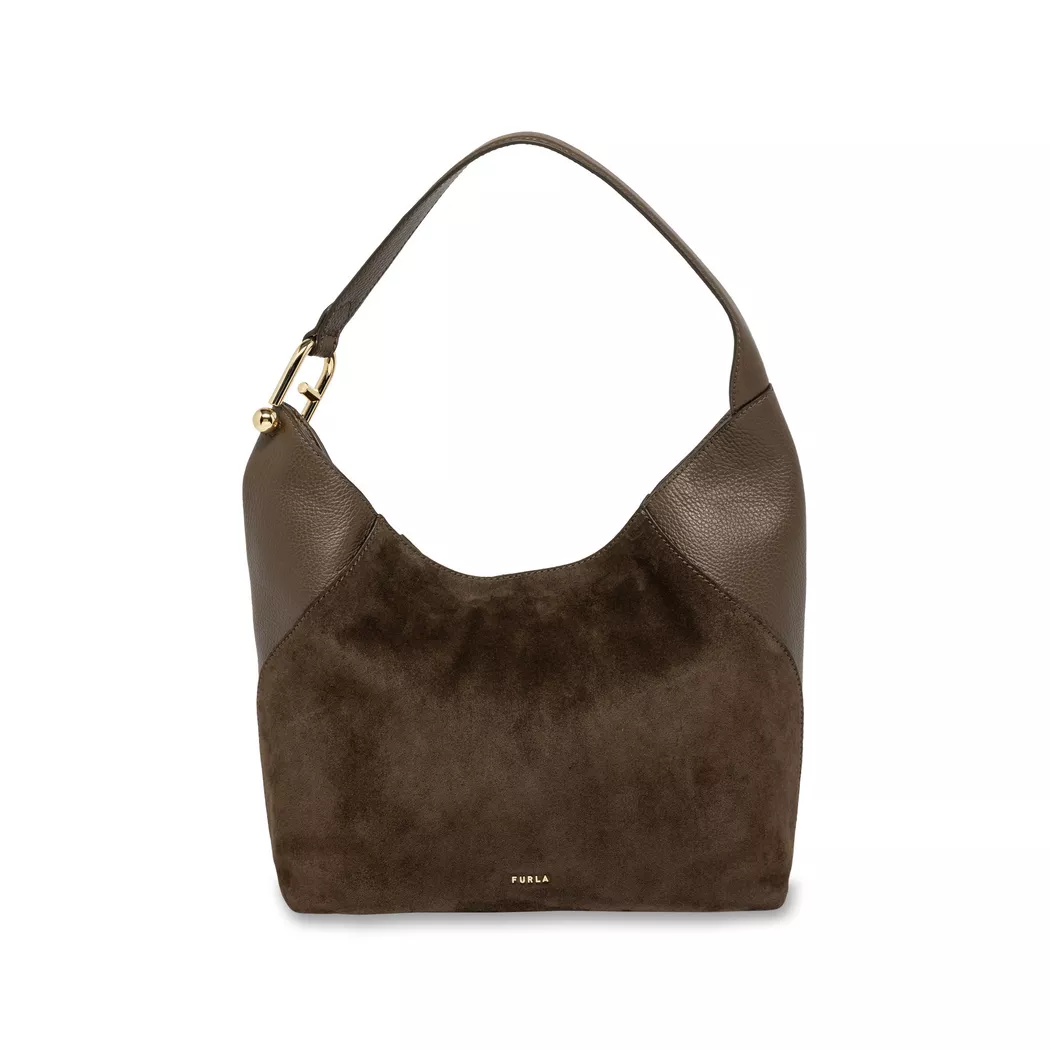 Furla pour femme. WB01900-BX1895 Sac à bandoulière en cuir Lara marron (OSFA), Casuel