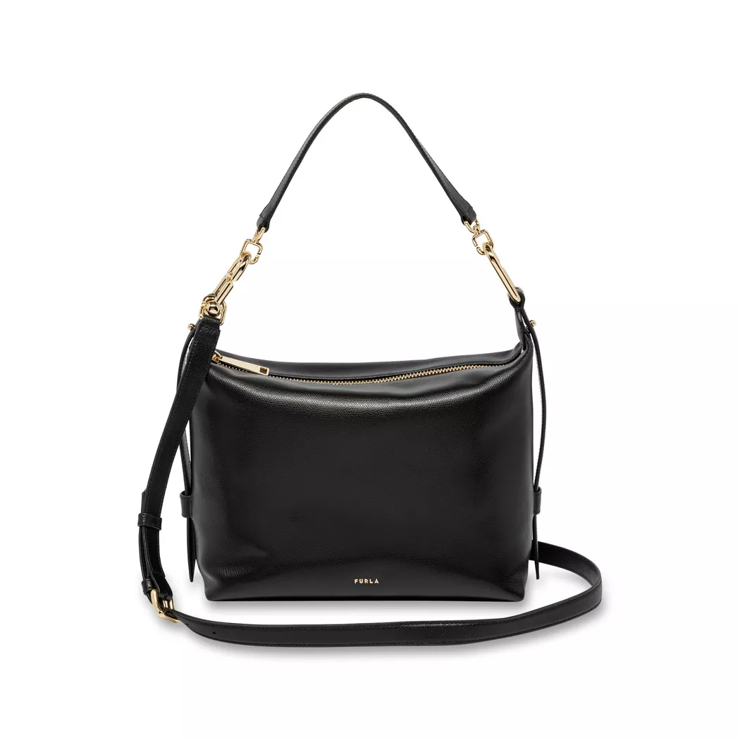 Furla pour femme. WB01979-BX3353 Sac à bandoulière en cuir Goccia noir (OSFA), Casuel 2