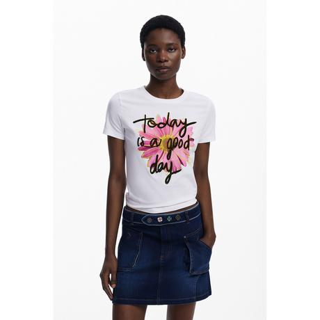Desigual T-shirt Imprimé Floral Coupe Regular  