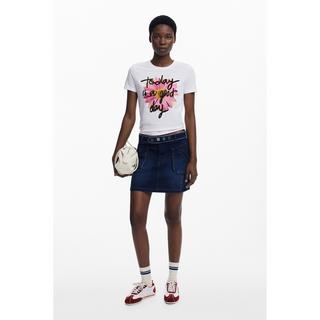 Desigual T-shirt Imprimé Floral Coupe Regular  