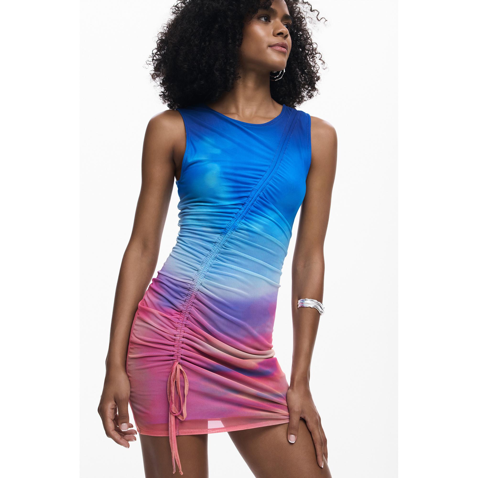 Desigual Robe mini froncée sans manches  