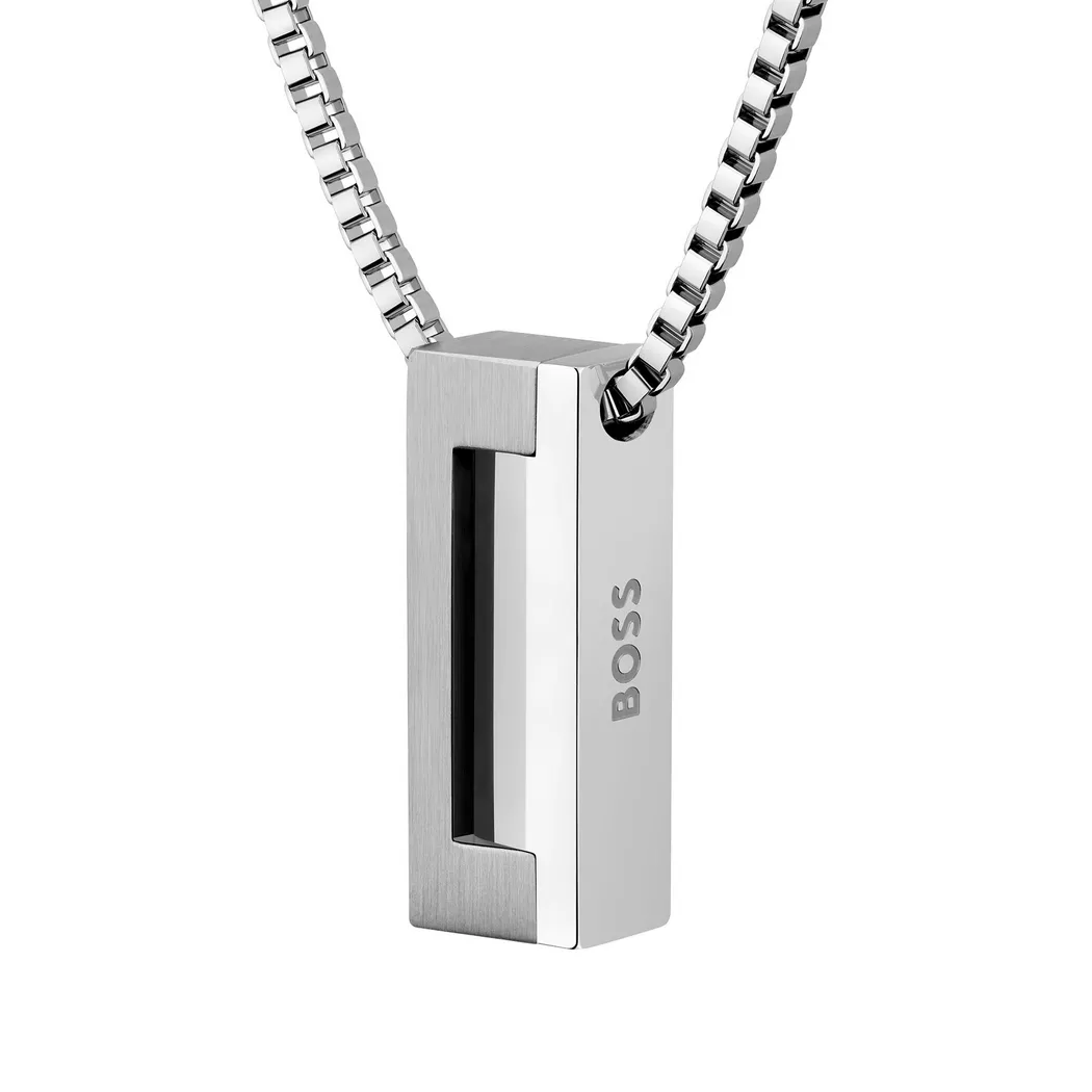 Boss - Halskette, Candor Jewelry, 60 cm, Silber