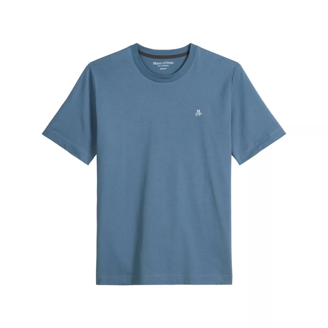 Langarmhemd MARC O'POLO "aus reinem Leinen", Herren, Gr. M, Normalgrößen, provincial blau, Obermaterial: 100% Leinen, unifarben, regular fit normal, Doppelmanschette, Hemden 2