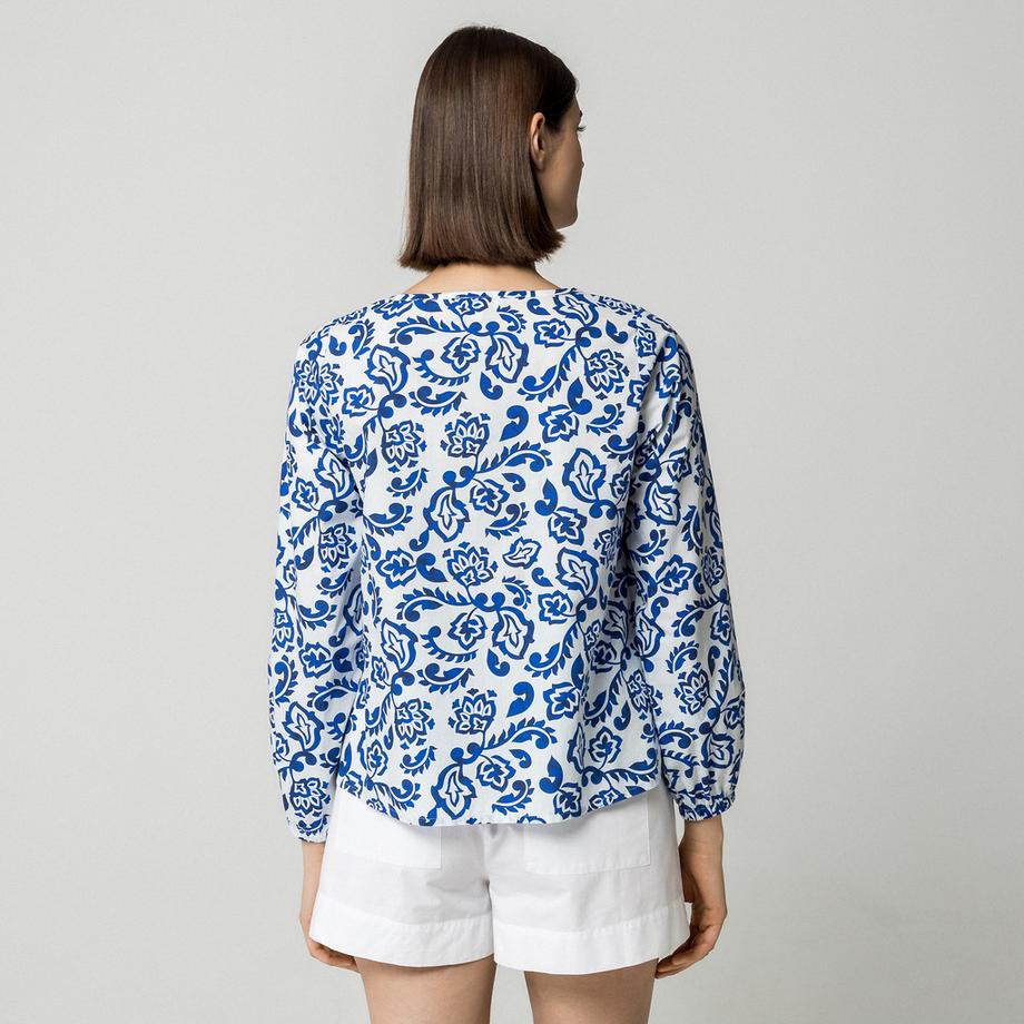 Manor Woman Bedruckte Langarmbluse  