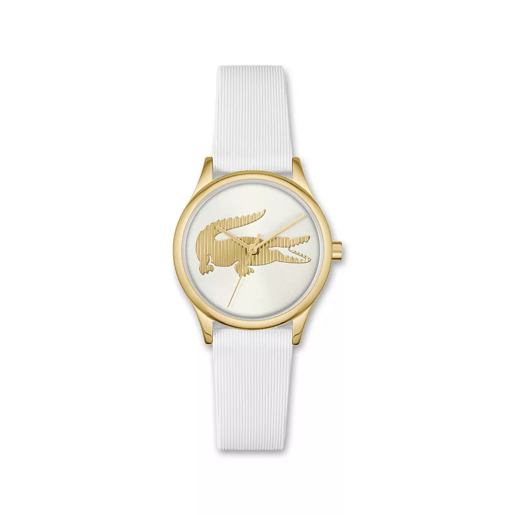 Lacoste - Analoguhr, Crocodelle, 32mm, Weiss