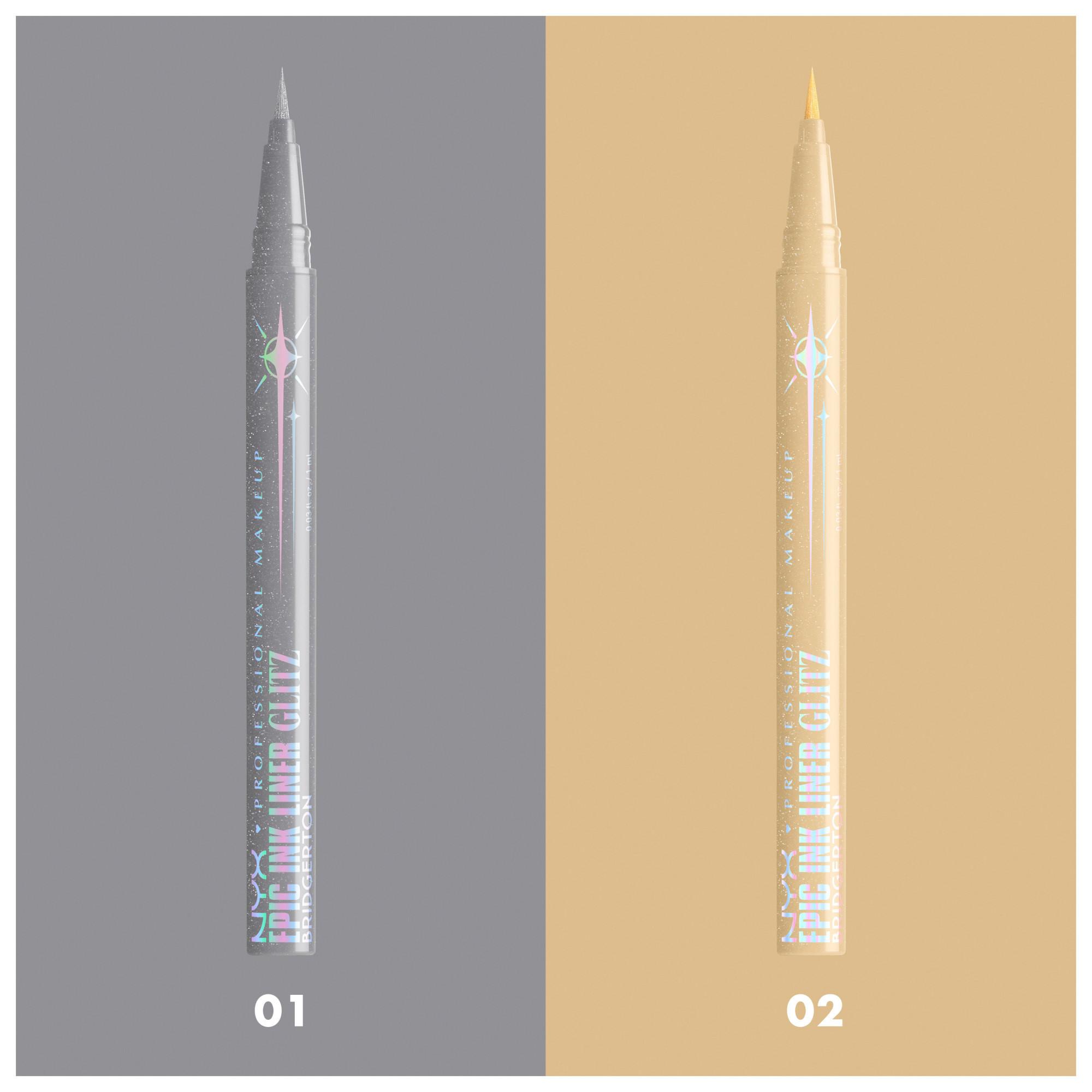 NYX-PROFESSIONAL-MAKEUP  Bridgerton Epic Ink Liner Glitz 