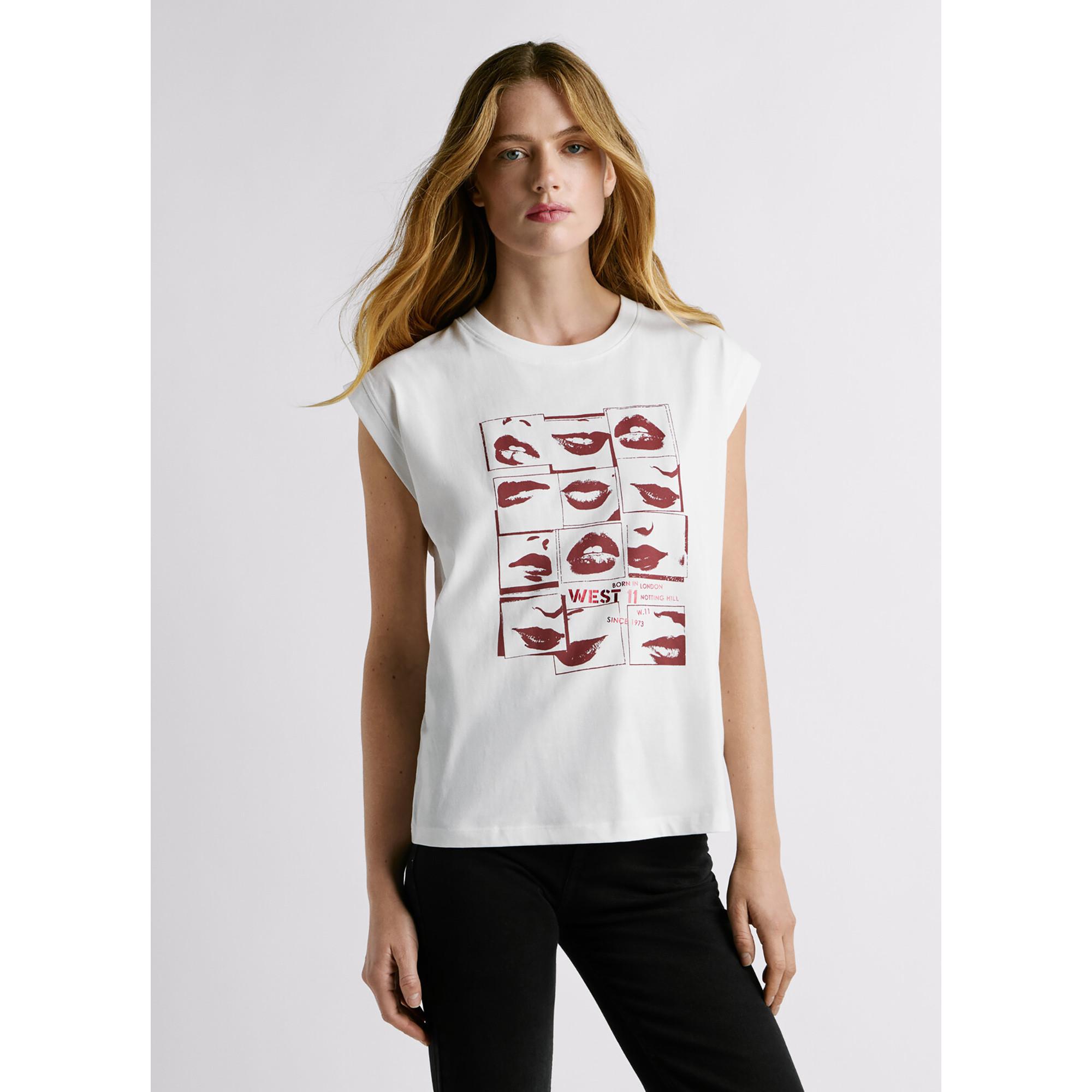 Pepe Jeans London T-Shirt Lippendruck  