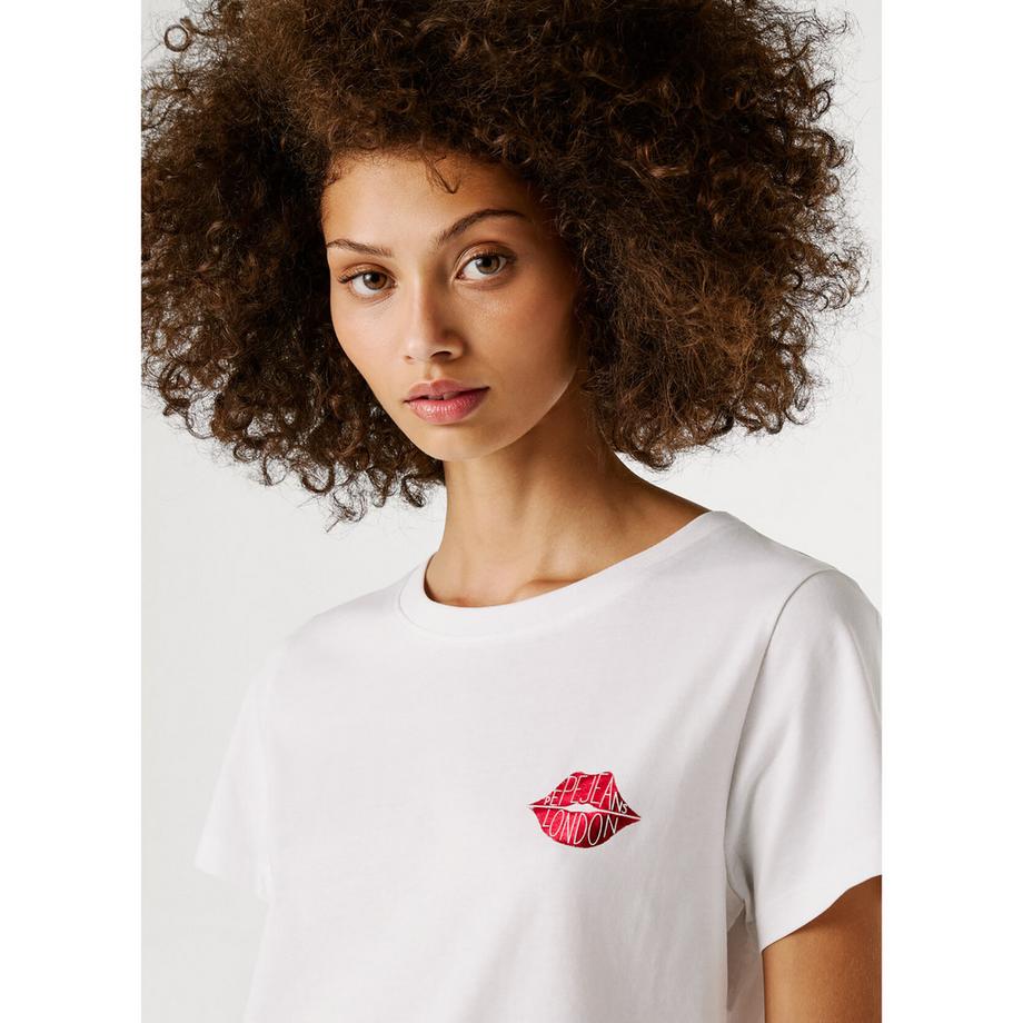 Pepe Jeans London T-Shirt Lippen-Print  
