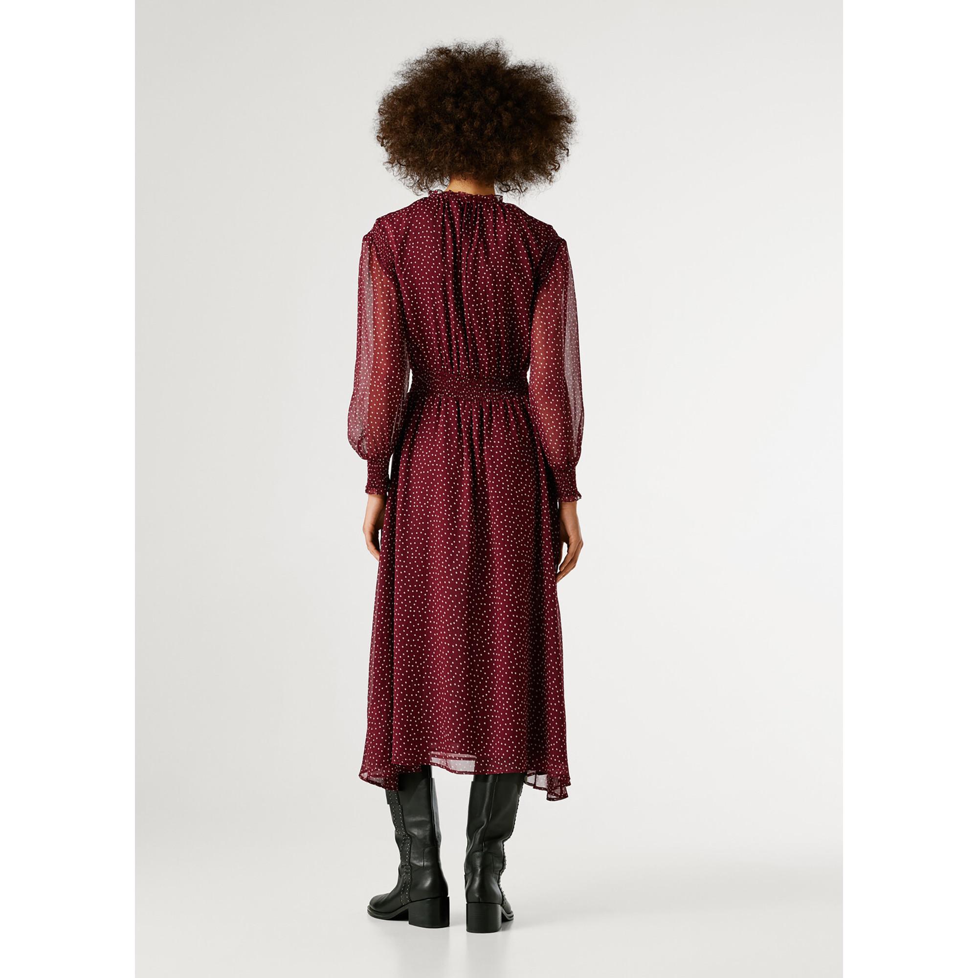 Pepe Jeans London Abito Midi a Pois  