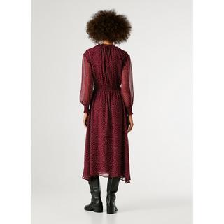 Pepe Jeans London Abito Midi a Pois  