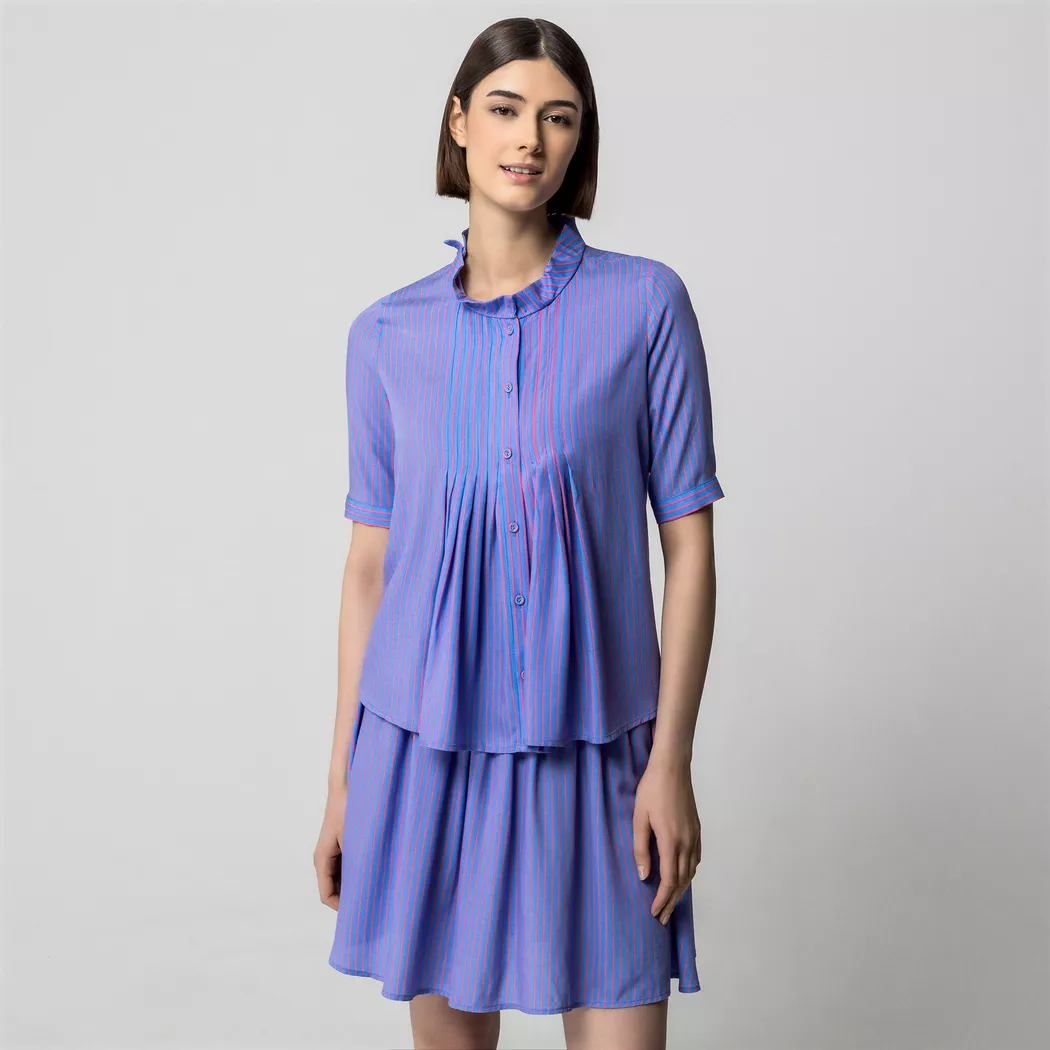 Manor Woman - Bluse, für Damen, Blau, Größe 42